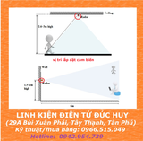 HLK LD2410C CẢM BIẾN HIỆN DIỆN CON NGƯỜI 5V RADAR 24Ghz 0.75m ~ 6m