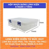 HỘP NHỰA ĐỰNG LINH KIỆN 8 NGĂN 2 TẦNG