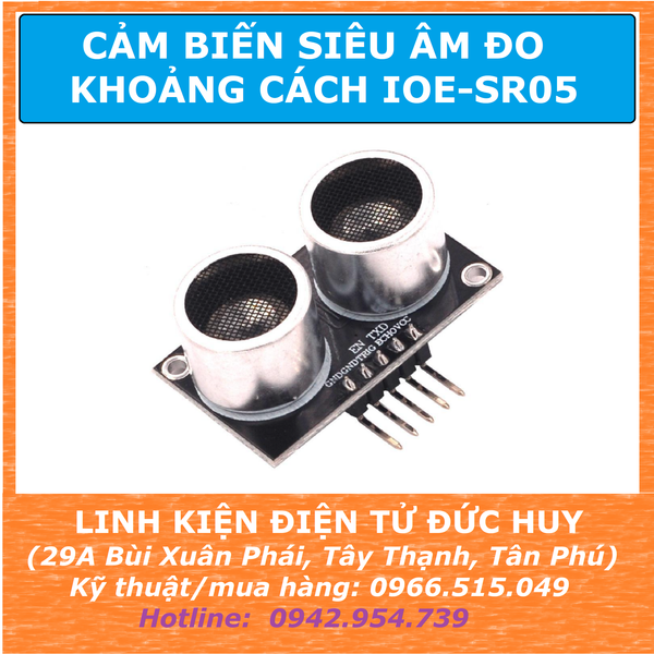 IOE SR05 Cảm biến đo khoảng cách sóng siêu âm 0~200cm