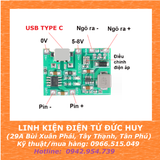J5019 SẠC 1S 18650 3.7V + MẠCH TĂNG ÁP 4.5 - 24V, USB TYPE C