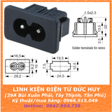 Jack cắm nguồn số 8 AC 2.5A 220VAC jack số 8, gài hộp