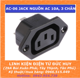 AC 06 JACK NGUỒN AC 10A, 3 CHÂN