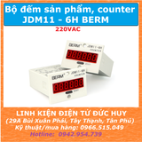 JDM11-6H (6 số) bộ đếm sản phẩm counter điện áp 220VAC