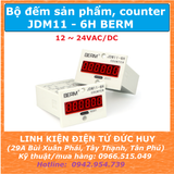 JDM11-6H (6 số) bộ đếm sản phẩm counter điện áp 12-24VAC/DC