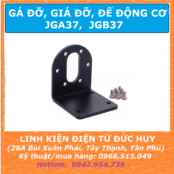 GÁ, GIÁ ĐỠ ĐỘNG CƠ GA37, GB37, HỢP KIM NHÔM, SƠN TĨNH ĐIỆN