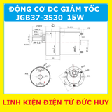JGB37 3530 ĐỘNG CƠ GIẢM TỐC DC 24V 86RPM (moment xoắn cao) 15W