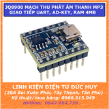 JQ8900 mạch kích phát âm thanh Mp3, giọng nói, cảnh báo, AI robot