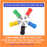 JS 901B JACK BẮP CHUỐI CÁI 4MM NHIỀU MÀU SẮC