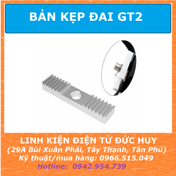 Nẹp kẹp dây đai, cố định dây đai GT2 9x40mm