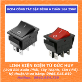 KCD4 CÔNG TẮC BẬP BÊNH 6 CHÂN 16A 250V