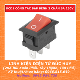 KCD1 CÔNG TẮC BẬP BÊNH 3 CHÂN 6A 250V
