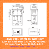 KCD1 CÔNG TẮC BẬP BÊNH 3 CHÂN 6A 250V