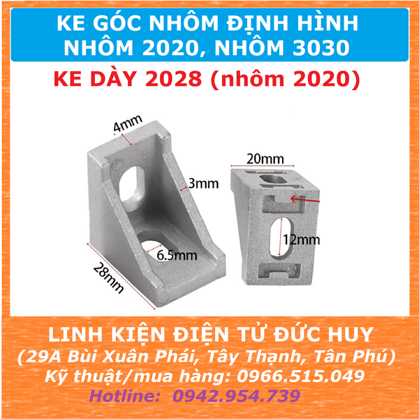 KE GÓC NHÔM ĐỊNH HÌNH 2020, 3030