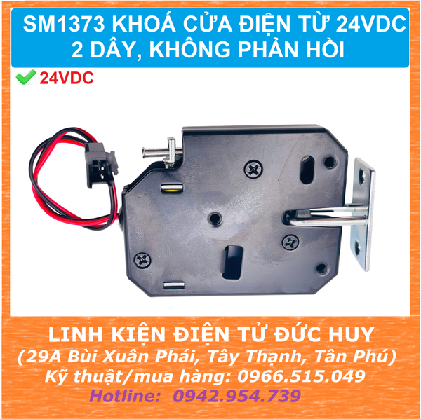 KHÓA CỬA ĐIỆN TỪ 24VDC_V3 SM1373 (2 dây không phản hồi)