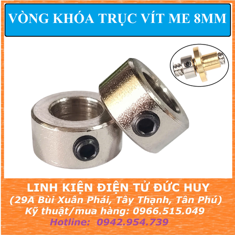 VÒNG CHẶN TRỤC, KHÓA TRỤC VÍT ME 8MM