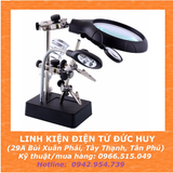 GÁ KẸP MẠCH PCB, GÁC MỎ HÀN, KÍNH LÚP HÀN MẠCH ĐA NĂNG (có đèn LED)