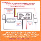 KWS DC200 100A Màn hình đo thông số điện đa chức năng Volt DC,Ampe,Wat,Nhiệt độ