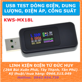 USB TEST DUNG LƯỢNG, ĐIỆN ÁP, DÒNG ĐIỆN, CÔNG SUẤT KWS-MS18XL