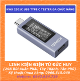 USB TEST DUNG LƯỢNG, ĐIỆN ÁP, DÒNG ĐIỆN, CÔNG SUẤT KWS-2301C  TYPE C