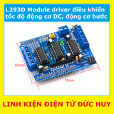 L293D Module driver điều khiển tốc độ động cơ DC,  động cơ bước step