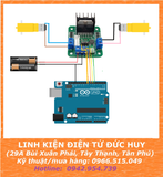 Mạch cầu H L298N điều khiển 2 động cơ DC, động cơ bước Step (Xanh lá)