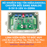 JY-S60 mạch kích thích khuếch đại tín hiệu loadcell, output analog 0-5v 0-10v 4-20mA