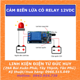 Cảm biến phát hiện ngọn lửa, tia hồng ngoại 12VDC có relay
