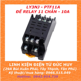 RELAY KIẾNG TRUNG GIAN 11 CHÂN 12V 10A LY3N