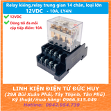 Relay kiếng relay trung gian 14 chân 12V 10A LY4N