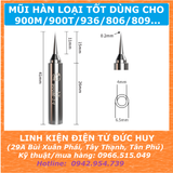 Mũi hàn loại tốt dùng cho 900M 900T 936 806 809 Hakko 907....
