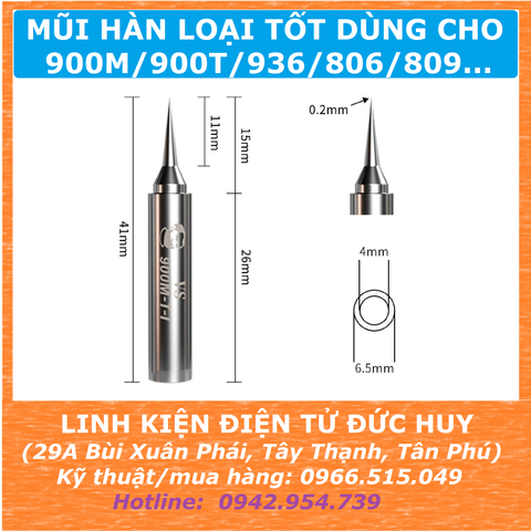 Mũi hàn loại tốt dùng cho 900M 900T 936 806 809 Hakko 907....