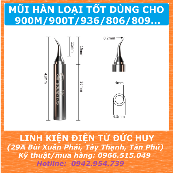 Mũi hàn loại tốt dùng cho 900M 900T 936 806 809...