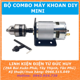 Bộ máy khoan tay DIY mini 775 795 895 12V 24V