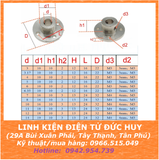 Khớp nối chuyển động mặt bích 4mm 5mm 6.35mm 6mm 8mm 10mm