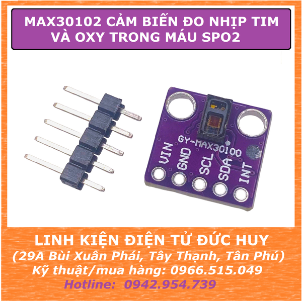 MAX30102 Cảm biến đo nhịp tim và oxy trong máu SpO2