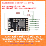 MHCD42, IP5306 MẠCH SẠC PIN 1S KÈM TĂNG ÁP 5V 2A, CÓ ĐÈN BÁO DUNG LƯỢNG
