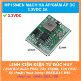 MP1584EN MẠCH HẠ ÁP/GIẢM ÁP DC 3.3VDC 3A ( KHÔNG ĐIỀU CHỈNH ĐIỆN ÁP)