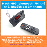 Mạch MP3 bluetooth FM thẻ nhớ (loa kẹo kéo) có remote điều khiển + khuếch đại