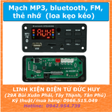Mạch MP3 bluetooth FM thẻ nhớ (loa kẹo kéo) có remote điều khiển