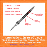 MỎ HÀN THIẾC 809 120W ĐIỀU CHỈNH NHIỆT ĐỘ 180°C - 520°C CÓ MÀN HÌNH LCD HIỂN THỊ NHIỆT ĐỘ