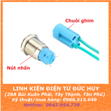 Nút nhấn kim loại 16mm, không đèn, chống nước (tự nhả, tự giữ)