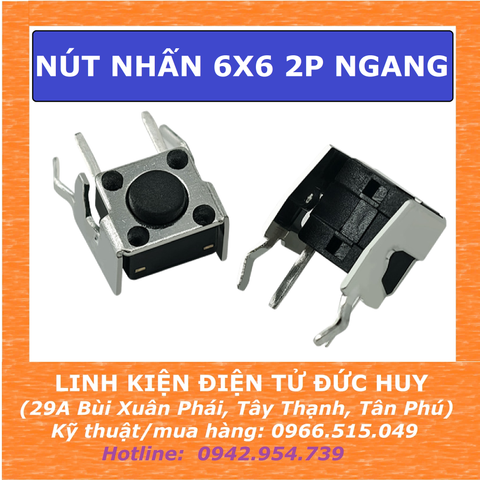 NÚT NHẤN 2P NGANG, có vỏ bọc sắt