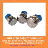 Nút nhấn kim loại 16 / 19 / 22mm, không đèn, chống nước (tự nhả, tự giữ)