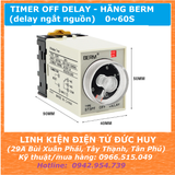 Timer OFF Delay ST3PF (tắt trễ) chính hãng BERM 220V (delay khi ngắt nguồn)