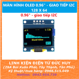MÀN HÌNH OLED 0.96'' SSD1306 GIAO TIẾP I2C 128 X 64