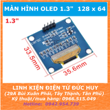MÀN HÌNH OLED 1.3'' GIAO TIẾP I2C 128 X 64 SH1106