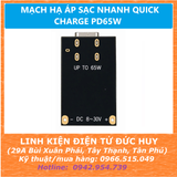 MẠCH HẠ ÁP SẠC NHANH QUICK CHARGE PD65W