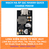 MẠCH HẠ ÁP SẠC NHANH QUICK CHARGE PD65W