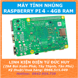 Raspberry Pi 4 Model B 4B 4GB RAM (CHÍNH HÃNG U.K)