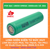 Pin sạc lithium 18650 DMEGC 3000mAh xả 10C